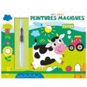 CARNET JOLIES PEINTURES MAGIQUES A L'EAU LA FERME - 1.2.3 SOLEIL
