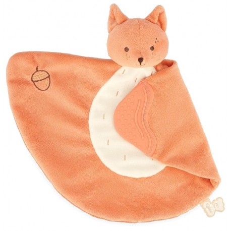 DOUDOU DE DENTITION ÉCUREUIL 23CM AVEC SILICONE - DANS BOITE KALOO GRIGNOTI-3666502080017-Lilojouets-Questembert-Muzillac-Morbih