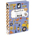 MAGNETIBOOK CONSTRUCTION CHANTIER 50 MAGNETS 18 CARTES - JANOD