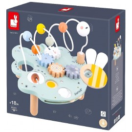 PLATEAU FEUILLE D'ACTIVITES EN BOIS - JANOD-3700217340568-Lilojouets-Questembert-Muzillac-Morbihan