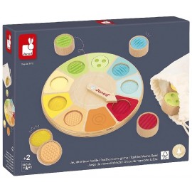 JEU DE MÉMO TACTILE - ROUE SENSORIELLE EN BOIS - JANOD-3700217353032-Lilojouets-Questembert-Muzillac-Morbihan