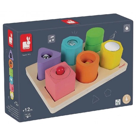 PUZZLE 6 CUBES SENSORIELS EN BOIS - JANOD-3700217353322-Lilojouets-Questembert-Muzillac-Morbihan