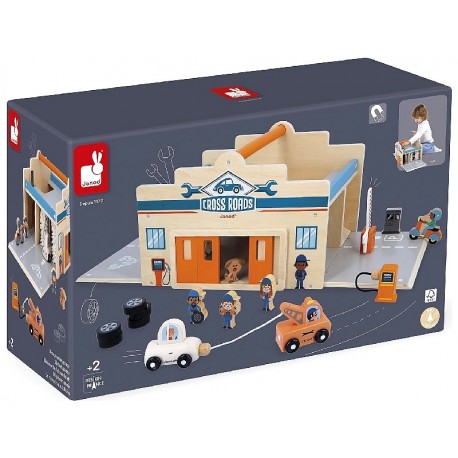 MON PREMIER GARAGE EN BOIS - CROSS ROADS - JANOD-3700217359188-Lilojouets-Questembert-Muzillac-Morbihan