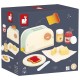 Coffret petit-dÉjeuner grille-pain et 12 piÈces dinette en bois - janod-3700217366360-lilojouets-questembert-muzillac-morbihan