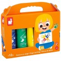 VALISETTE 5 TUBES DE PEINTURE AU DOIGT 5X75ML - JANOD
