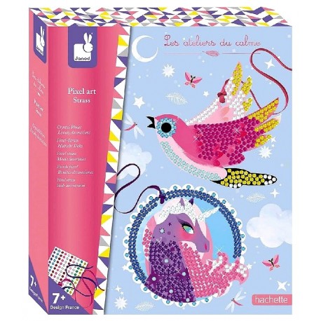 COFFRET PIXEL STRASS JOLIES DÉCOS 1500 MINI-STRASS - LES ATELIERS DU CALME JANOD-3700217378219-Lilojouets-Questembert-Muzillac-M