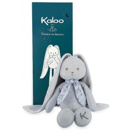 PELUCHE PANTIN LAPIN BLEU 35CM - AVEC BOITE LAPINOO KALOO-4895029699443-Lilojouets-Questembert-Muzillac-Morbihan