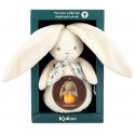PELUCHE VEILLEUSE NOMADE LAPIN CRÊME RECHARGEABLE USB 17CM - KALOO