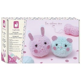COFFRET POMPONS 2 PETITS ANIMAUX A CRÉER - LES ATELIERS DÉCO JANOD-3700217390334-Lilojouets-Questembert-Muzillac-Morbihan