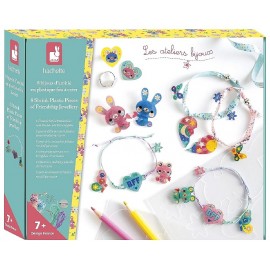 COFFRET 8 BIJOUX D'AMITIÉ EN PLASTIQUE FOU A CRÉER - LES ATELIERS BIJOUX JANOD-3700217391171-Lilojouets-Questembert-Muzillac-Mor