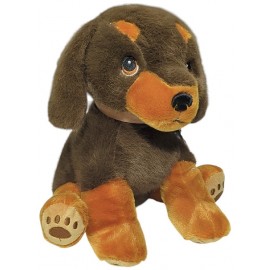 PELUCHE CHIOT TECKEL ASSIS 22CM PUPPY LOVE PEANUT - KEELECO-5027148038011-Lilojouets-Questembert-Muzillac-Morbihan