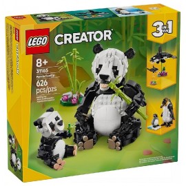 31165 ANIMAUX SAUVAGES FAMILLE DE PANDAS - 626 PIECES - LEGO CREATOR 3EN1-5702017822402-Lilojouets-Questembert-Muzillac-Morbihan