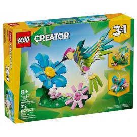 31384 ANIMAUX SAUVAGES LE COLIBRI COLORÉ - 312 PIÈCES - LEGO CREATOR 3EN1-5702018054789-Lilojouets-Questembert-Muzillac-Morbihan