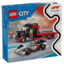60493 CAMION DE F1 AVEC VOITURE DE COURSE FORMULE1 AUDI - 508 PIÈCES - LEGO CITY-5702018056844-Lilojouets-Questembert-Muzillac-M