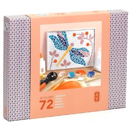 COFFRET ATELIER MOSAÏQUE No72 - ATELIERS GRANDS AUGUSTINS - DJECO - -3070900100725-Lilojouets-Questembert-Muzillac-Morbihan