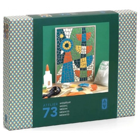 COFFRET ATELIER MOSAÏQUE No73 - ATELIERS GRANDS AUGUSTINS - DJECO-3070900100732-Lilojouets-Questembert-Muzillac-Morbihan