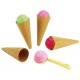 Sachet 4 cornets de glace en plastique pour dinette - a partir de 18 mois-3280250001751-lilojouets-questembert-muzillac-morbihan