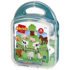 VALISETTE ANIMAUX DE LA FERME - 16 PIÈCES ABRICK - ECOIFFIER-3280250033295-Lilojouets-Questembert-Muzillac-Morbihan
