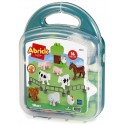 VALISETTE ANIMAUX DE LA FERME - 16 PIÈCES ABRICK - ECOIFFIER