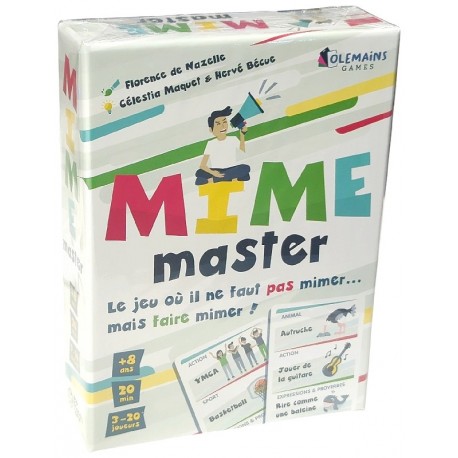JEU MIME MASTER - LE JEU OU IL FAUT FAIRE MIMER - A PARTIR DE 8 ANS-3770022054295-Lilojouets-Questembert-Muzillac-Morbihan