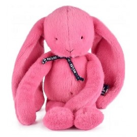 PELUCHE LAPIN MÉLOÉ ROSE BUBBLE GUM 37CM - MAÏLOU - FABRICATION FRANÇAISE-3701221502959-Lilojouets-Questembert-Muzillac-Morbihan