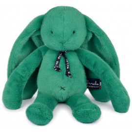 PELUCHE LAPIN MÉLOÉ VERT PRAIRIE 37CM - MAÏLOU - FABRICATION FRANÇAISE-3701221503260-Lilojouets-Questembert-Muzillac-Morbihan