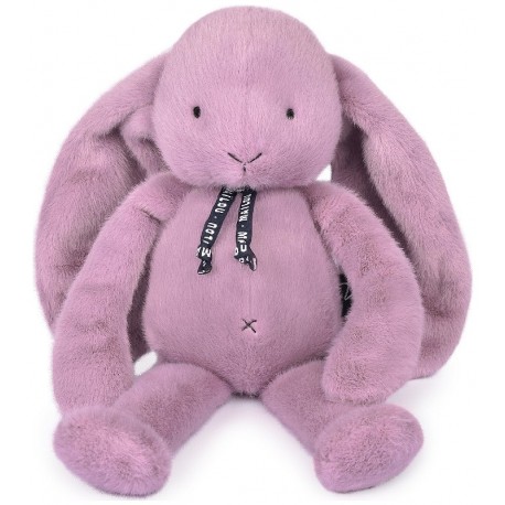 PELUCHE LAPIN MÉLOÉ PARME GUIMAUVE 37CM - MAÏLOU - FABRICATION FRANÇAISE-3701221503291-Lilojouets-Questembert-Muzillac-Morbihan
