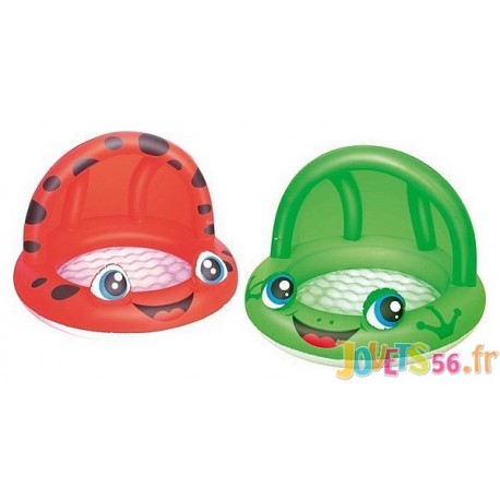PISCINETTE AVEC AUVENT GONFLABLE 97CM ASST - Jouets56.fr - Magasins Jouets SAJOU du Morbihan en Bretagne