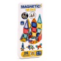 COFFRET MAGNETIC MINI 26 PIÈCES TILES - BOITE MÉTAL - CONSTRUCTIONS MAGNÉTIQUES