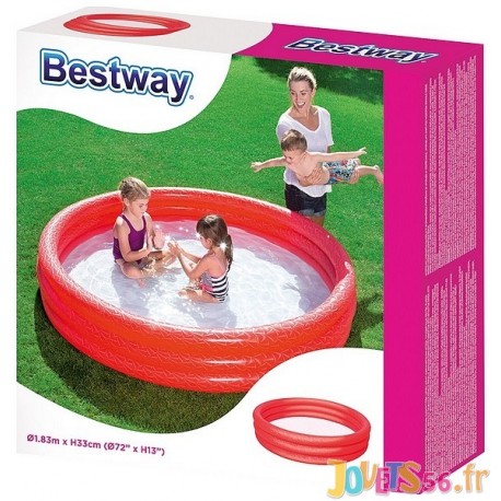 PISCINE 3 BOUDINS 183X33CM ASST - Jouets56.fr - Magasins Jouets SAJOU du Morbihan en Bretagne