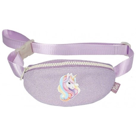 PETIT SAC BANANE MAUVE PAILLETÉ - YLVI LA LICORNE - DEPESCHE-4010070724610-Lilojouets-Questembert-Muzillac-Morbihan