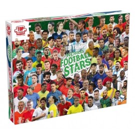 PUZZLE WORLD FOOTBALL STARS 1000 PIÈCES 67X50CM AVEC POSTER - TOP TRUMPS PUZZLES-5036905063449-Lilojouets-Questembert-Muzillac-M
