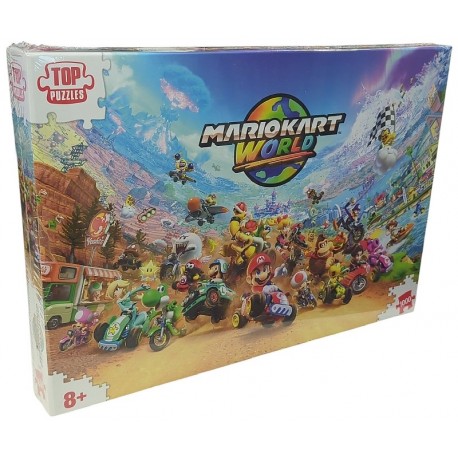PUZZLE MARIOKART WORLD 1000 PIÈCES 68X48CM AVEC POSTER - TOP TRUMPS PUZZLES-5053410008475-Lilojouets-Questembert-Muzillac-Morbih