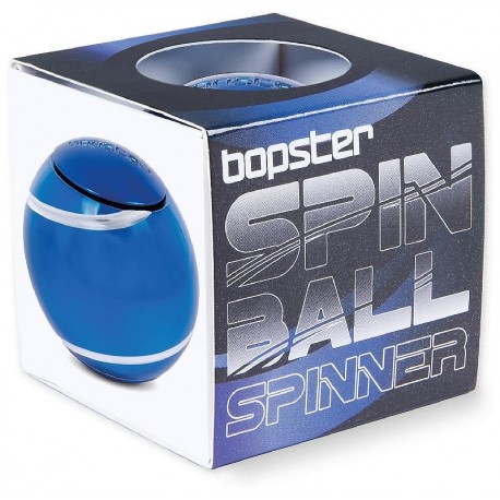BOPSTER SPIN BALL SPINNER BLUE - BOULE MÉTAL 4CM ANTI-STRESS FIDGET-5060459746930-Lilojouets-Questembert-Muzillac-Morbihan
