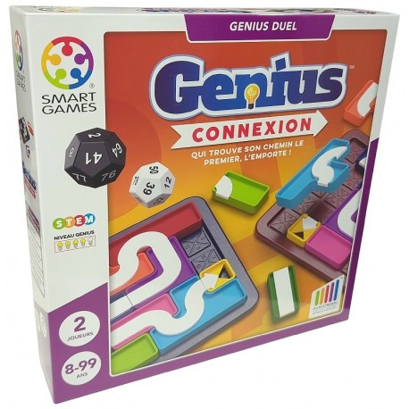 JEU GENIUS CONNEXION - A PARTIR DE 8 ANS - SMARTGAMES-5414301527206-Lilojouets-Questembert-Muzillac-Morbihan