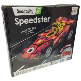 SMARTIVITY SPEEDSTER - VOITURE DE COURSE BOIS PEINT A CONSTRUIRE 105 PIÈCES -5414301527534-Lilojouets-Questembert-Muzillac-Morbi