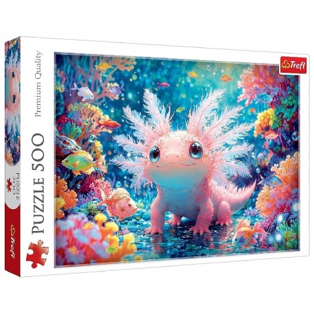 PUZZLE AXOLOTE 500 PIÈCES 48X34CM - TREFL-5900511375367-Lilojouets-Questembert-Muzillac-Morbihan