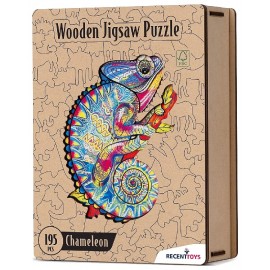 PUZZLE EN BOIS LE CAMÉLÉON - 195 PIÈCES 28X36CM - RECENT TOYS-8717278852133-Lilojouets-Questembert-Muzillac-Morbihan
