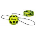 BALLE DE REBOND JAUNE 6CM - BRACELET ET CORDE ÉLASTIQUE 120CM - MOON BALL WABOBA