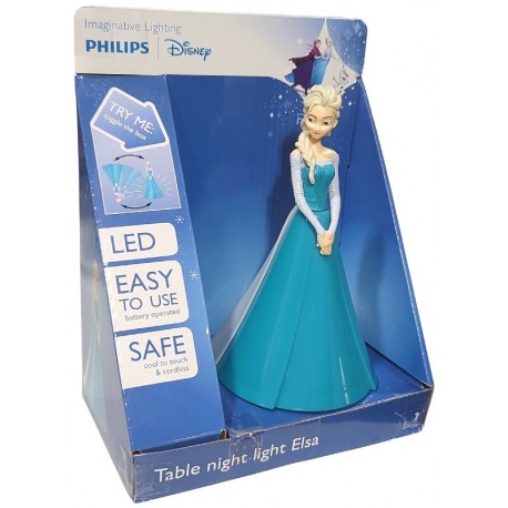 VEILLEUSE DE TABLE PRINCESSE ELSA 18CM - REINE DES NEIGES FROZEN DISNEY-3181860101629-Lilojouets-Questembert-Muzillac-Morbihan