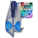 DIABOLO TURQUOISE 215GR AVEC BAGUETTES ALU 32CM - ACROBAT 105
