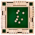 JEU SHUT THE BOX EN BOIS 29X29X4CM - 8 DÉS 4 JOUEURS DÈS 6 ANS