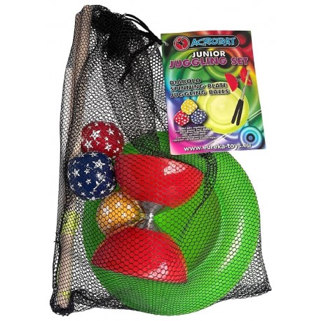 SET JONGLERIE JUNIOR AVEC 3 BALLES - DIABOLO ET ASSIETTE - ACROBAT-5407005157893-Lilojouets-Questembert-Muzillac-Morbihan