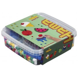 BOITE 600 MAXI PERLES A REPASSER AVEC 1 PLAQUE - HAMA MAXI-0028178087401-Lilojouets-Questembert-Muzillac-Morbihan