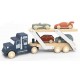 Camion transporteur 46cm en bois et 4 voitures 10cm - dÈs 2 ans - speedy monkey-0850047013026-lilojouets-questembert-muzillac-mo