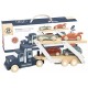 Camion transporteur 46cm en bois et 4 voitures 10cm - dÈs 2 ans - speedy monkey-0850047013026-lilojouets-questembert-muzillac-mo