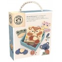COFFRET PUZZLE D'ASSOCIATION ANIMAUX EN BOIS 15 PIÈCES DÈS 2 ANS - SPEEDY MONKEY
