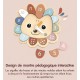 Horloge Éducative hÉrisson 12 piÈces en bois dÈs 12 mois - speedy monkey-0850047013880-lilojouets-questembert-muzillac-morbihan