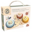 ESCARGOT DES FORMES 9 PIÈCES EN BOIS - A PARTIR DE 18 MOIS - SPEEDY MONKEY