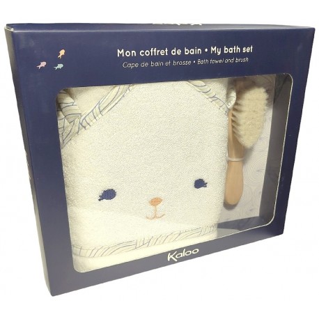 MON COFFRET DE BAIN AVEC CAPE DE BAIN ET BROSSE - KALOO PETIT CALME-3666502110080-Lilojouets-Questembert-Muzillac-Morbihan